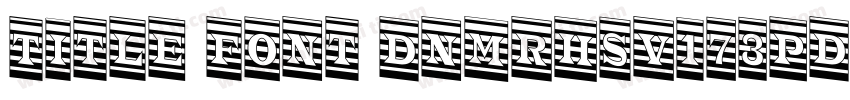 title font DNMrHsV173Pd4pgy字体转换